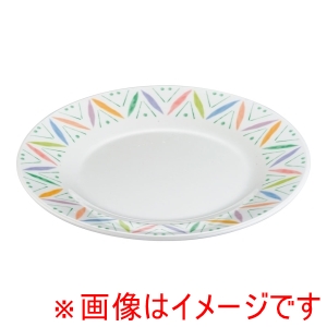 万年 mannen 万年 メラミン リーフ 23cmミート皿 LE-684L