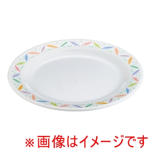万年 mannen 万年 メラミン リーフ 19cmライス皿 LE-7816