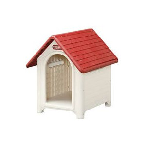 アイリスオーヤマ ボブハウス L レッド/オフホワイト