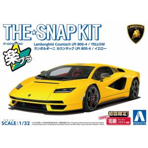 青島文化教材社 青島文化教材社 スナップキット19-CランボルギーニカウンタックLPI800-4 イエロー