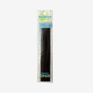 クラレファスニング クラレファスニング フリーマジックテープ アイロン接着スタンダードタイプ 黒 幅25mm×長さ15cm 1枚 M15FHN