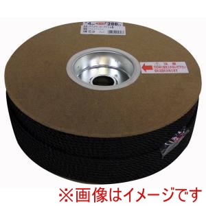 ユタカメイク Yutaka ユタカメイク RE-84 PEカラーロープ ドラム巻 黒 4X200M