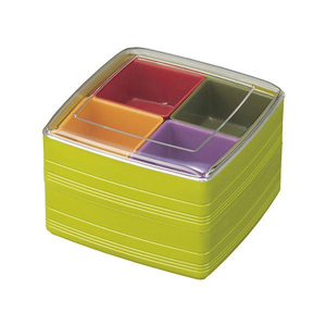 イノマタ化学 inomata イノマタ化学 彩り小町 二段重 グリーン #1078