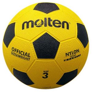 モルテン Molten モルテン 亀甲ゴムサッカーボール 3号球 黄×黒 サッカーボール F3Y