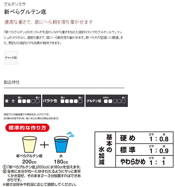  マルキュー マルキュー 新べらグルテン底 400g ヘラブナ へら鮒