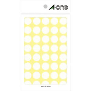 エーワン Aone エーワン 7030 カラーラベル 丸型 15mmΦ 白