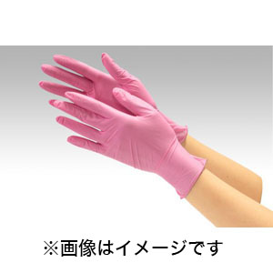 川西工業 川西工業 2061 ニトリル使いきり手袋 粉なし 250枚 ピンク Sサイズ