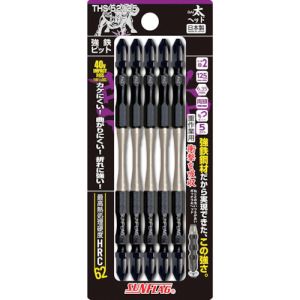 新亀製作所 サンフラッグ SUNFLAG サンフラッグ THS-52125 強鉄ビット太ヘッド5本組 新亀製作所 SUNFLAG
