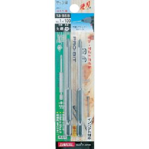 新亀製作所 サンフラッグ SUNFLAG サンフラッグ 13-BSB1X100 ブロンズ段付ビット2本組1X100mm 新亀製作所 SUNFLAG