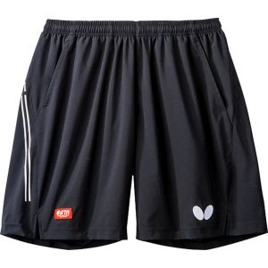 タマス タマス バタフライ ロゴライン ハーフパンツ 男女兼用 卓球ゲームパンツ ブラック SSサイズ 52000 Butterfly