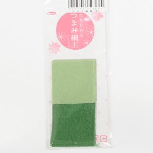 パナミ  Panami パナミ 京ちりめん つまみ細工 カット済み生地 無地2色セット 若葉 濃緑 TM-18 Panami PAN-TM18 タカギ繊維
