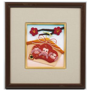 パナミ  Panami パナミ 押絵キット 干支 申 豆色紙 祈願絵馬 LH-110 Panami LH110 タカギ繊維