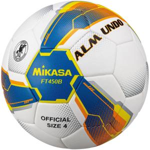 ミカサ MIKASA ミカサ サッカー4号貼り 検定球 青/黄 FT450B-BLY