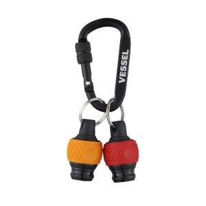 ベッセル VESSEL ベッセル QB-22K2RY ボールクイックキャッチャー2個組 レッド イエロー カラビナ付き VESSEL