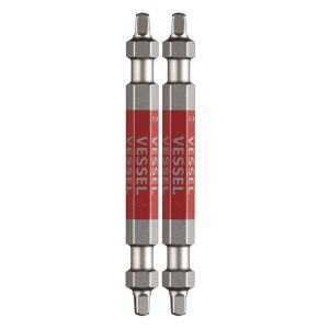 ベッセル VESSEL ベッセル GS14SQ2065 剛彩ビット 2本組 両頭スクエア SQ2X65mm VESSEL