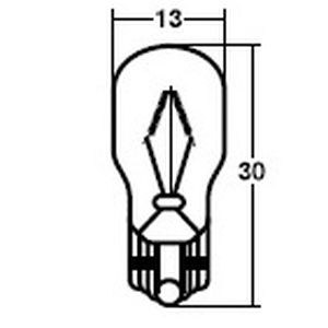 スタンレー電気 STANLEY スタンレー WB001 ウェッジベース電球 12V 10W T13 10個入 STANLEY