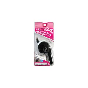 カシムラ kashimura カシムラ KL-34 BK DC充電器 リール2.4A LN