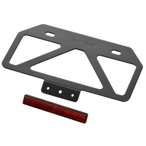 デイトナ DAYTONA デイトナ 99660 軽量ナンバープレートスタビライザー リフレクター付き ブラック Mサイズ 原付用山型 DAYTONA