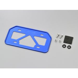 デイトナ DAYTONA デイトナ 17658 軽量ナンバープレートホルダー ブルー Mサイズ 原付用山型 DAYTONA
