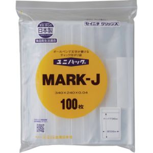 生産日本社 セイニチ MARK-J-100 ユニパック MARK-J 340×240×0.04 100枚入