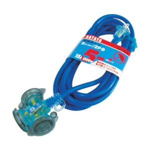 ハタヤリミテッド HATAYA ハタヤ FX-053-B 防雨型2P延長コード5m ブルー