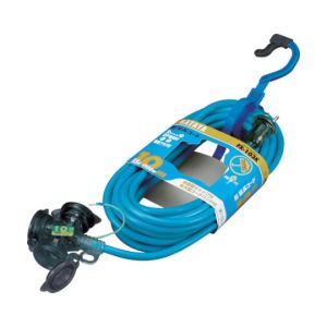 ハタヤリミテッド HATAYA ハタヤ FX-103K-B 防雨型2P接地付延長コード10m グレーブルー