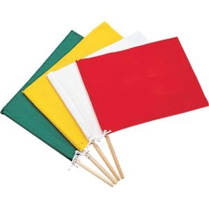 日本緑十字社 緑十字 245002 手旗 緑 300 450 ×420mm 綿+木製棒