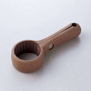 日本緑十字社 緑十字 342040 ドアノブ用ハンドル レバーハンドル ブラウン ドアハンドル-1552 全長155mm ゴム製