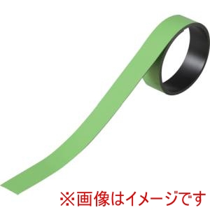日本緑十字社 日本緑十字社 312032 テープ状カラーマグネット 緑 マグネ20G 20mm幅×1m×0.8mm 片面磁力