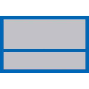 日本緑十字社 緑十字 233101 ヘルメット用ステッカー 無地タイプ 32×50mm 10枚組 PET