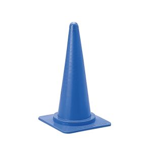 日本緑十字社 緑十字 116014 カラーコーン 青 高さ700mm RC-1BL ベース385mm 角 ポリエチレン製