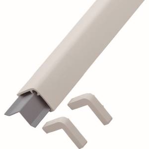 日本緑十字社 緑十字 246071 コーナー用ガードパッド アイボリ GPS-I 65×65×1000mm ビス6個付