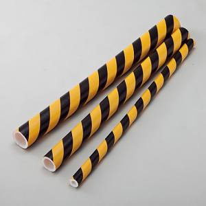 日本緑十字社 緑十字 247013 トラ柄パイプクッション 黄/黒 TRC-38N 38 18 Φ×1000mm 無反射