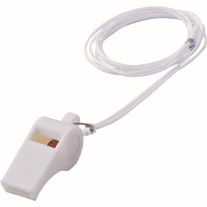 日本緑十字社 緑十字 144403 笛 ホイッスル 白 プラ笛402-W 全長51.5mm 12個組 プラスチック製