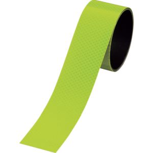 日本緑十字社 緑十字 312218 マグネットシート 高輝度プリズム反射タイプ 蛍光イエロー マグネ50PH-KY 50mm幅×1M