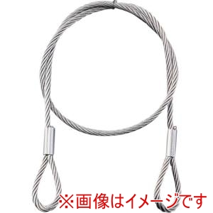 緑十字 緑十字 197112 ステンレスカットワイヤー ワイヤー310BR 両端リング加工 3.0mm ×1000mm リング内径15mm 2本1組