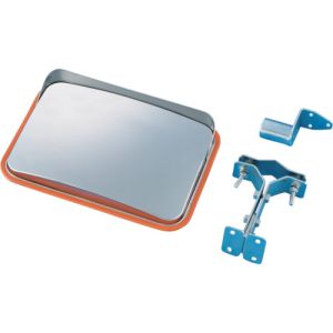 日本緑十字社 緑十字 276150 小型カーブミラー ステンレスタイプ 壁角SS35 225×320mm 取付金具付