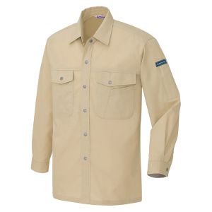 アイトス アイトス 967-002-6L 長袖シャツ 配色なし･薄地 男女兼用 ベージュ 6Lサイズ