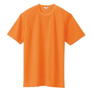 アイトス アイトス 10574-063-LL 吸汗速乾 クールコンフォート 半袖Tシャツ ポケット無し 男女兼用 オレンジ LLサイズ