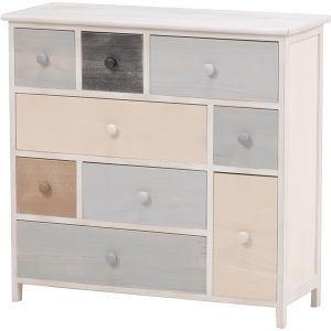 萩原 萩原 MCH-8304-AW チェスト アンティークホワイト メーカー直送 代引不可 北海道沖縄離島不可