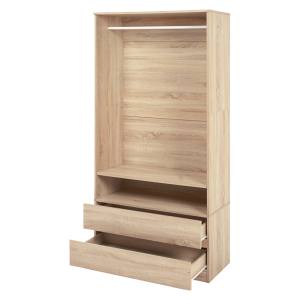 萩原 萩原 RKK-1622NA ワードローブ ナチュラル メーカー直送 代引不可 北海道沖縄離島不可