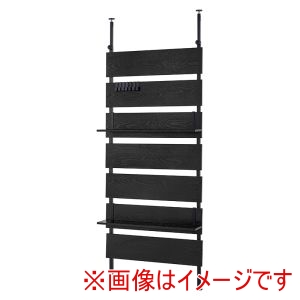 萩原 萩原 KTR-3148BK 突っ張り ウォール ラック ブラック ブラック メーカー直送 代引不可 北海道沖縄離島不可