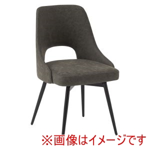 萩原 萩原 LC-4861PDGY チェア PUダークグレー メーカー直送 代引不可 北海道沖縄離島不可