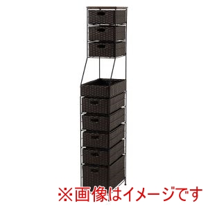 萩原 萩原 RAN-2461DBR ランドリーチェスト ダークブラウン メーカー直送 代引不可 北海道沖縄離島不可