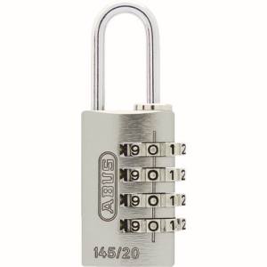 アバス ABUS アバス 145-4d/20 4段ナンバー可変式南京錠 シルバー ABUS