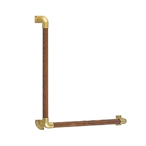 シロクマ シロクマ BR-513 L形丸棒手すり AG Mオーク