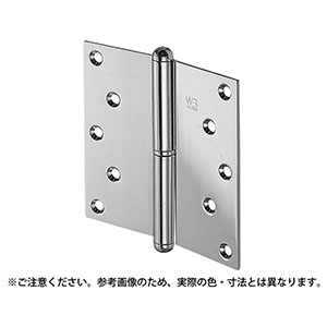 シロクマ シロクマ BS-102L キャノン二管丁番 左 102×102 鏡面磨