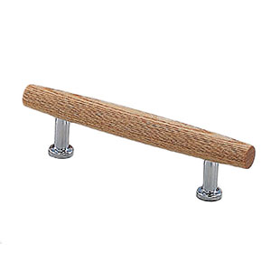 シロクマ シロクマ HW-15 サフランハンドル 80mm 白木ウッド クローム