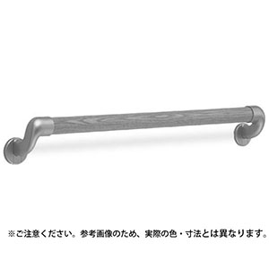 シロクマ シロクマ 丸棒手すりL止600ミリAG・Mオーク