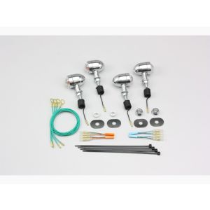 ハリケーン HURRICANE ハリケーン HA5323C-01 ミニブレットウインカーkit クリアレンズ W800 11-17 HURRICANE